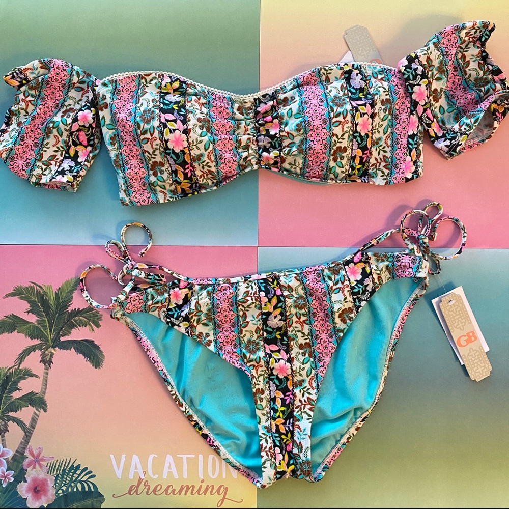 Gianni Bini Floral Bikini Set